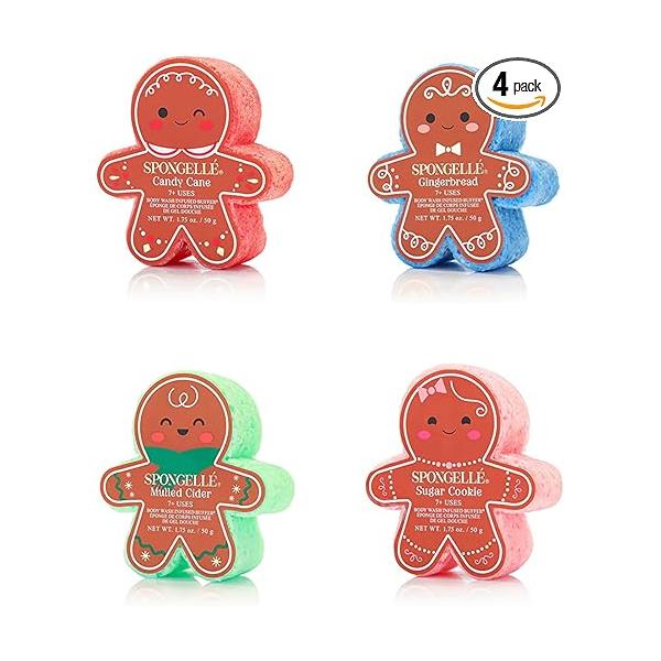 Spongelle Holiday Gingerbread Assorted Pack