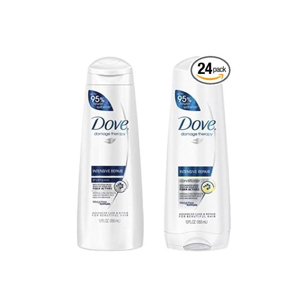 Dove Intense Repair Shampoo & Conditioner Set, 12 Fl. Oz. Each