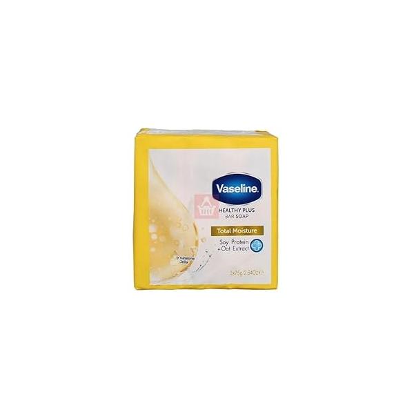 Vaseline Healthy Plus Bar Soap Total Moisture - 3 x 75 gram
