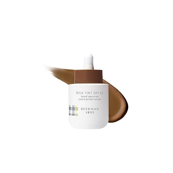 Beekman 1802 Milk Tint Face Primer with SPF 43, Fair - Oxybenzone Free 1 oz Tinted Mineral SPF, Makeup & Moisturizer Blends Seamlessly Good for Sensitive Skin Cruelty