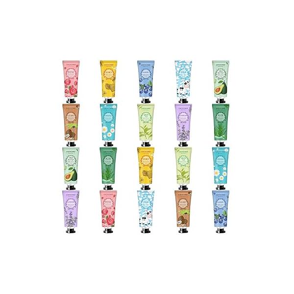 20 Pack Mini Body Lotion Gift Bulk for Dry Skin,Travel Size Small Cream With Shea Butter Natural Fragrance Moisturizing Women Men,Gift Sets Birthday Christmas Fathers Day