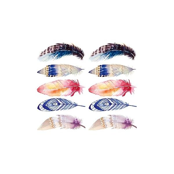 Small Cute Temporary Tattoo Sticker Set of 2 - Killer Whale Blue Fish Boys Girls Designs for Hand Neck Face Wrist, Waterproof Fake Body Art, Simple & Modern Unisex Skin Decals