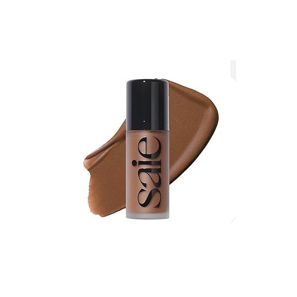 Saie Dew Bronze - Hydrating Liquid Bronzer Stick For a Sun Kissed Glow Contour Infused with Nourishing Skin Care Ingredients Sculpted Face Makeup Essential Sand (0.4 oz)