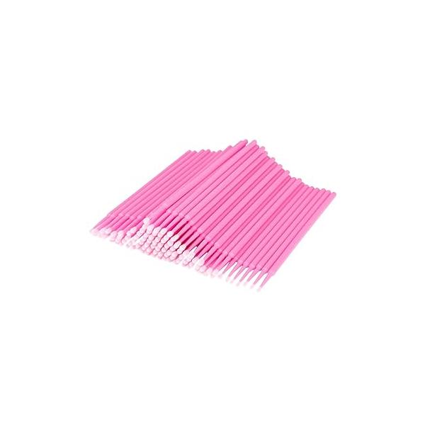 500 Pcs Micro Applicator Brush, Swabs, Disposable Eye Lashes Mascara Wands for Eyelash Extension Tbestmax