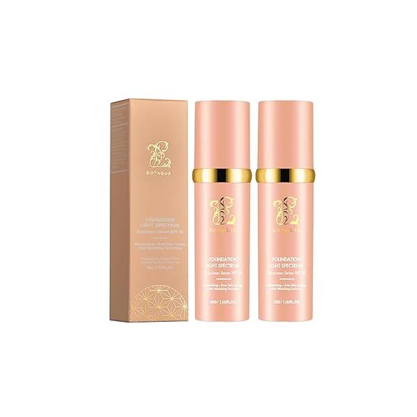 Match Cosmetics Foundation 4 in 1-Light Spectrum,4 1 Liquid with SPF 50+, Concealer Cosmetic Lightweight Makeup, Longwearing & Waterproof for Makeup