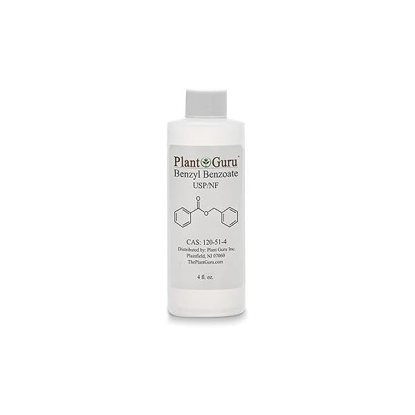 Benzyl Benzoate USP Grade Liquid 4 fl. oz. - Great for Fragrance/Aroma Compounds, Cosmetics, Hair & Scalp Products.