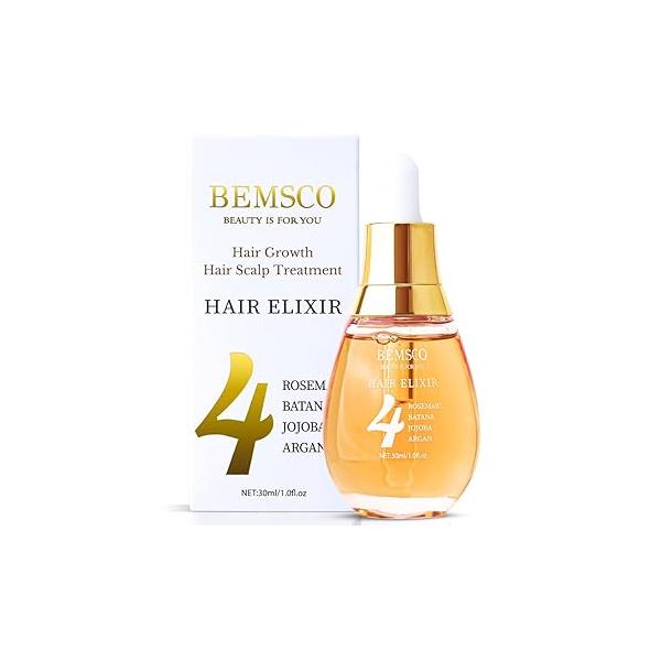 4 in 1 Hair Oils for Growth - Rosemary, Jojoba, Argan, Batana Oil Serum, Treatment, Scalp Oil, Herbal Care and OilFor Women And Men Fl Oz