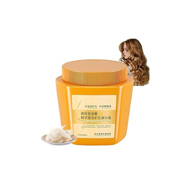 Amino Acid Essence Luxury Nourishing Hair Protein Cream, 500ml Birds Nest Care Cream (1pcs)