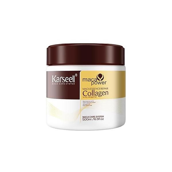 Karseell Collagen Hair Treatment Deep Repair Conditioning Argan Oil Mask Essence for All Types 16.90 oz