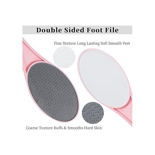 3 Pack Nano Glass Foot File Callus Remover for Feet, Beomeen Double Sided Scrubber, Dead Skin Remover, Hygienic Pedicure Tool, Hair Eraser Softer and Smoother Feet Hands
