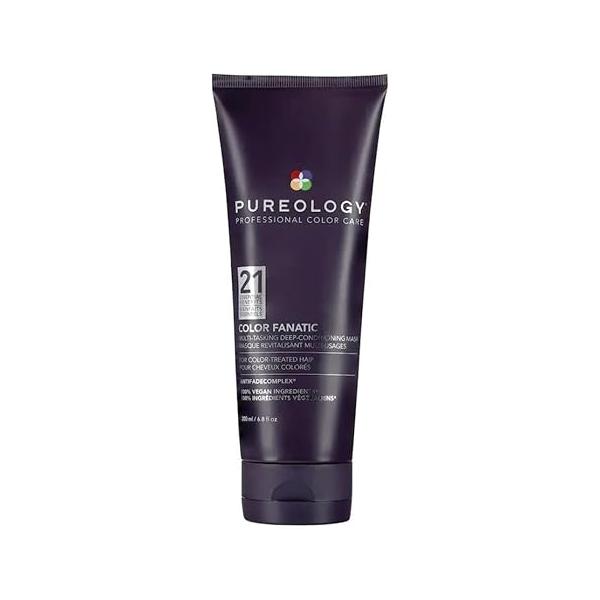 Pureology Color Fanatic Multi-Tasking Deep-Conditioning Mask - For Damaged and Color-Treated Hair, Multibenefit Hair Mask, Sulfate-Free & Vegan