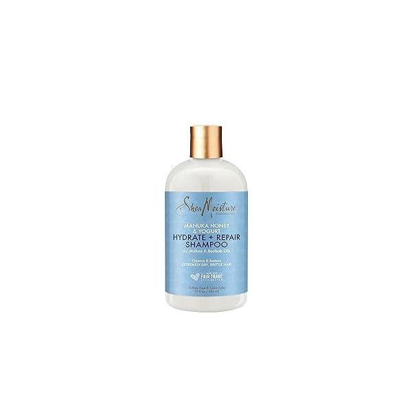 SheaMoisture Shampoo Hydrate and Repair for Damaged Hair with Manuka Honey Shea Butter 13 oz
