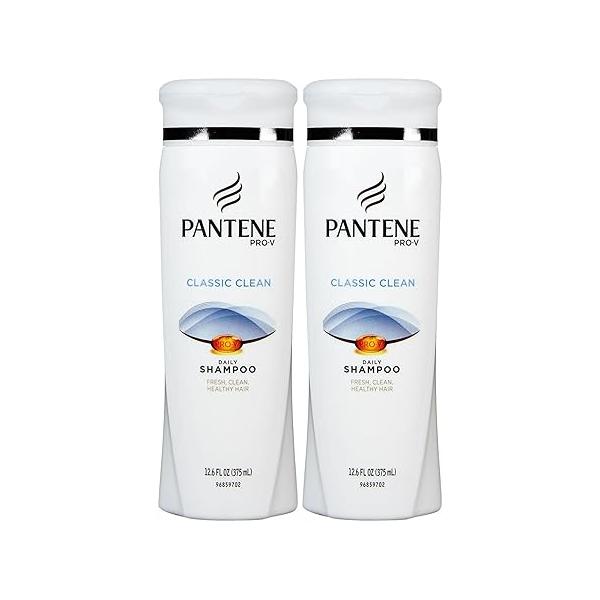 Pantene Pro-V Classic Clean Shampoo, 12.6 Fl Oz (Pack of 2)
