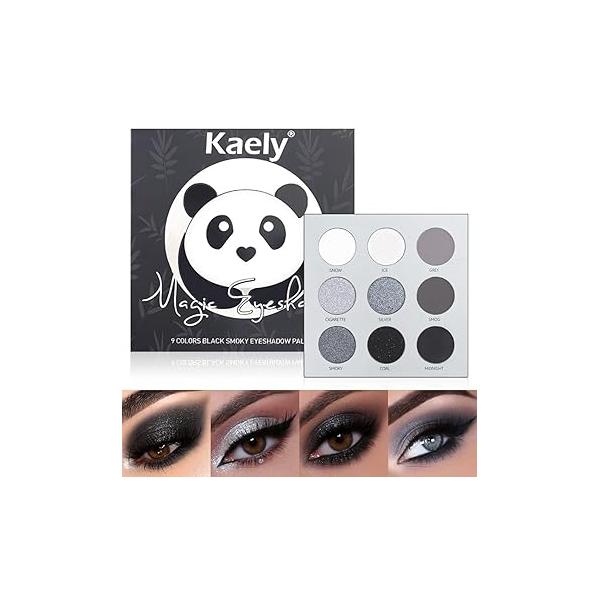 AMY'S DIARY Matte Shimmer Light Deep Blue Eye Shadow Palette Makeup,Eyeshadow Long Lasting Waterproof Cruelty-Free, 9 Blendable Shades in Smooth Finishes with Gorgeous Pearls for Girls (Blue)