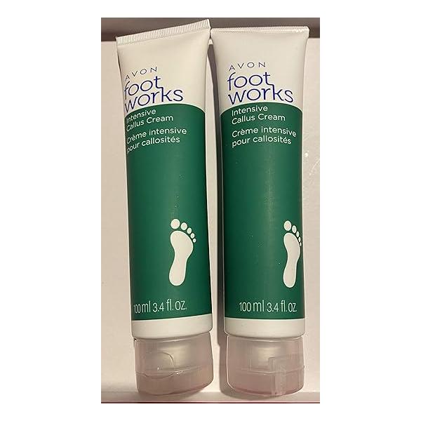 2-Pack Avon Peppermint Foot Works Intensive Callus Cream 3.4 Fl Oz - All Skin Tones