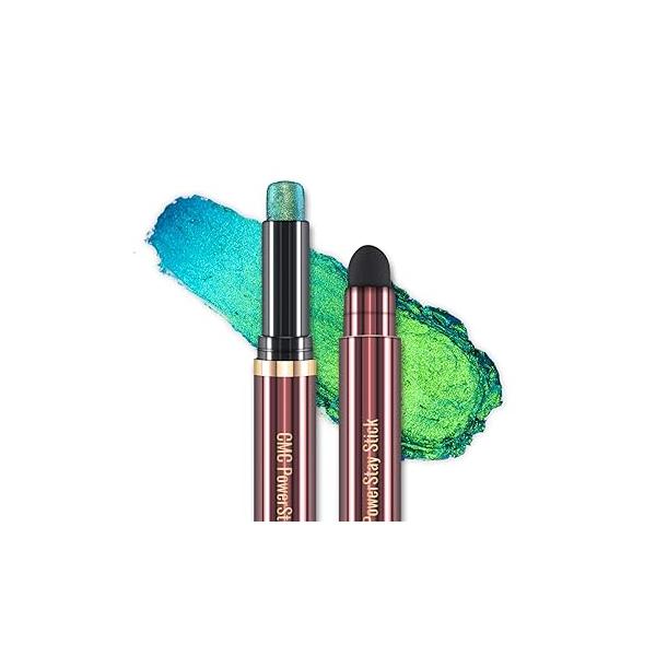 CHARMACY Multichrome 2 in 1 Cream Eyeshadow Stick, Waterproof Eye Brightener Highlighter Stick Makeup, High Pigmented, Smudge-Proof, Vegan & Cruelty-Free (#904)