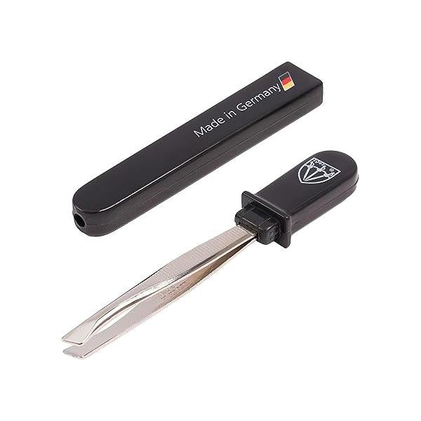 3 Swords Germany - Brand Quality Pocket Tweezers Manicure Pedicure Grooming for Professional Finger & Toe Nail Care by Swords, Made in Solingen (7407)
