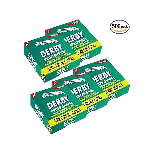 500 "Derby Professional" Single Edge Razor Blades for straight razor
