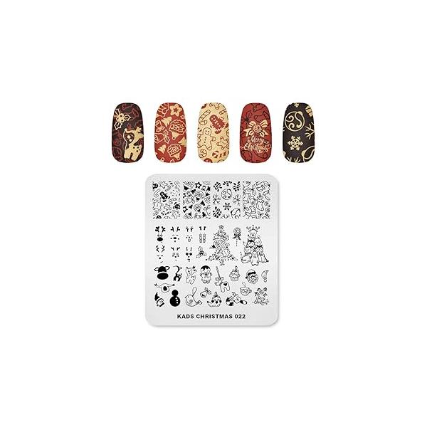 Nail Stamping Plate Christmas Halloween Art Plates Image Transfer Template Manicure Stencils Printing DIY Tool (Halloween 011)