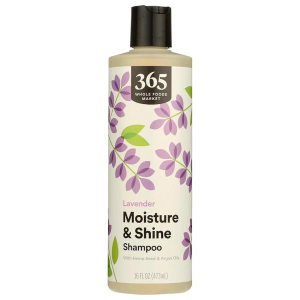 365 by Whole Foods Market, Moisture & Shine Shampoo with Hemp Seed Argan Oil, Lavender Scent, 16 Fl Oz