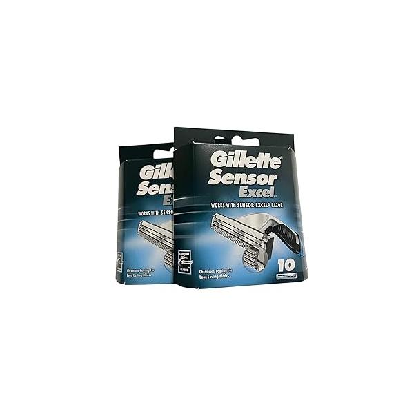 Gillette Sensor Excel Cartridges - 10 ct, Pack of 2