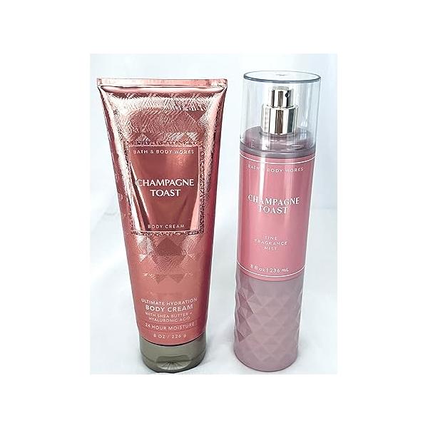 Bath and Body Works - Champagne Toast Fine Fragrance Mist Ultra Shea Cream Full Size -2019