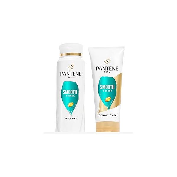 Pantene Pro-V Smooth & Sleek Duo Set Shampoo Conditioner 12-12.6 Fl Oz