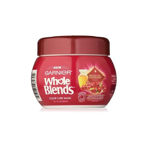 Garnier Whole Blends Color Care Mask with Argan Oil & Cranberry Extracts, 10.1 Fluid Ounce