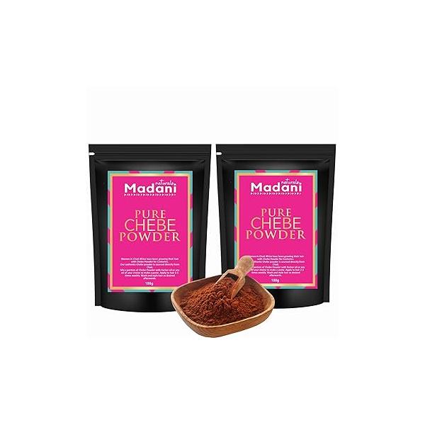 Authentic Pure Chebe Powder From Chad Africa - Natural Organic Ingredients, Healthy Hair Growth Formula, Helps Prevent Breakage Dry Damaged Coarse Kinky Mask (100g)