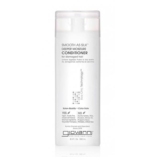 GIOVANNI Smooth As Silk Conditioner, 8.5 FZ