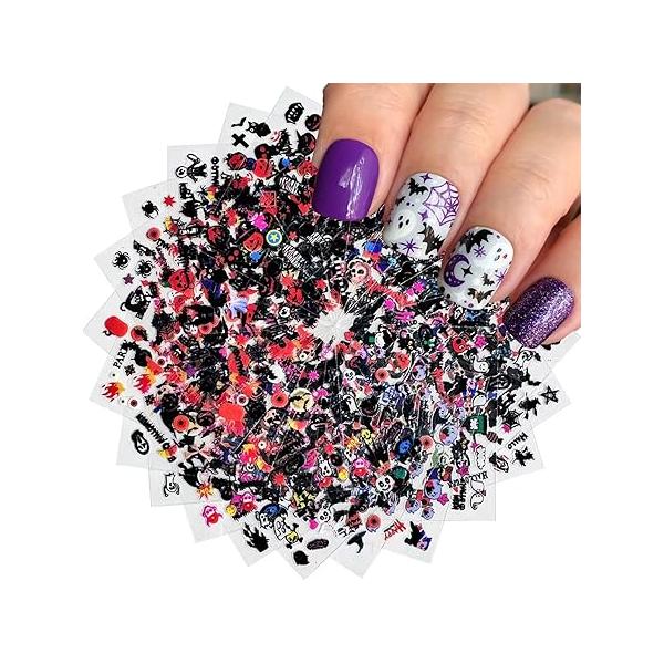 30 Sheets Gold Nail Stickers - French Tip Line Art 3D Self-Adhesive Geometric Star Letter Decal for Women