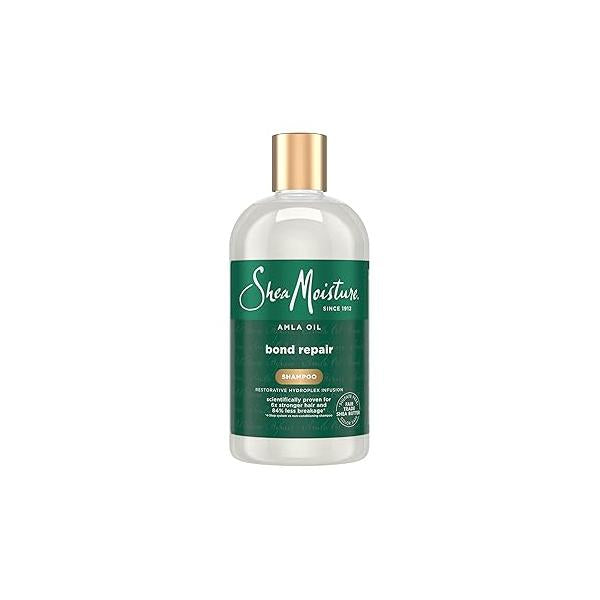 SheaMoisture Bond Repair Shampoo Amla Oil Deeply Cleanses and Removes Build Up to Hair Bonds with Hydroplex Technology Restorative HydroPlex Infusion 13fl oz