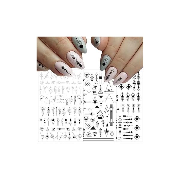 24 Sheets Summer Nail Art Stickers, Palm Tree Beach Water Transfer Decals, 3D Anchor Design DIY Manicure Decorations for Women Girls