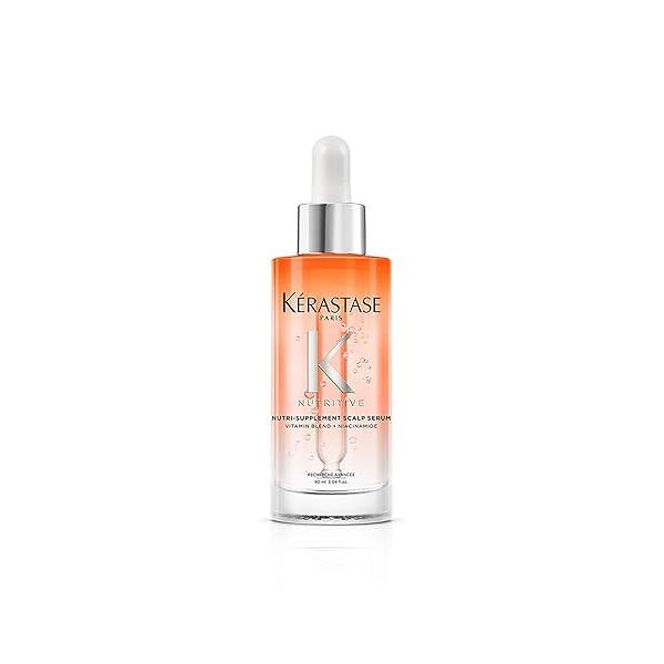 Kerastase Nutritive Hydrating Scalp Serum For Dry Hair - With Niacinamide and Vitamins, Moisturising Revitalising, Fast Absorbing Non Greasy, 90 ml