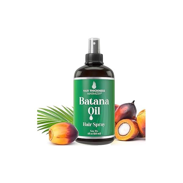 Batana Oil for Hair Growth Spray - Raw from Honduras. Vegan Leave In Conditioner For Women, Men. Strengthens & Hydrates Thinning, Dry a Healthier-Looking Scalp