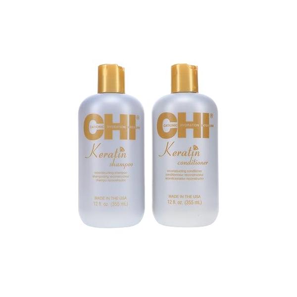 CHI Keratin Shampoo & Conditioner Set 12 OZ Each