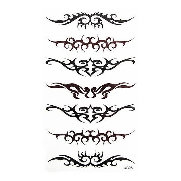 MapofBeauty Tribal Armband Temporary Waterproof Tattoo Sticker(2 pcs/lot)