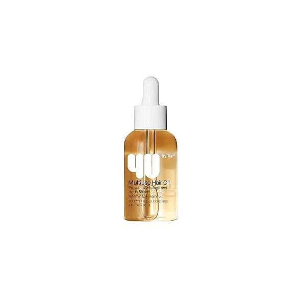 4U by Tia Multi-Use Hair Oil - 3A-4C Type HEMI15 & Vitamin C Balm Nourish, Repair, Frizz Control, Natural Ingredients (2 fl oz)