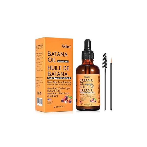 Batana Oil for Hair Growth Dr Sebi Organic, 100% Raw Pure & Natural Botana from Honduras, Deeply Nourishing Scalp Thicker and Stronger