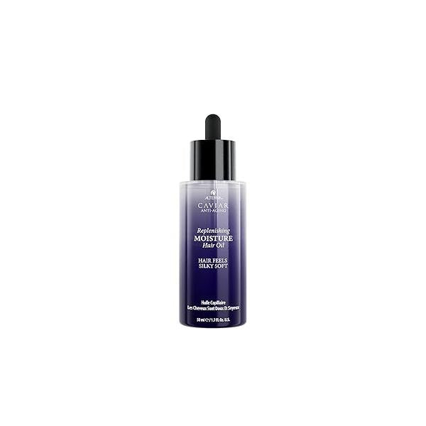 Alterna Haircare CAVIAR Anti-Aging Replenishing Moisture Hair Oil 1.7 oz | Lightweight, Revives and Nourishes Increased Shine Softness Heat Protectant Frizz Control