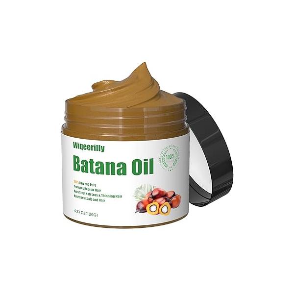 Batana Oil for Hair Growth, 100% Raw Dr Sebi Organic, Unrefined Sourced from Honduras, Mask Growth Prevent Loss Men & Women