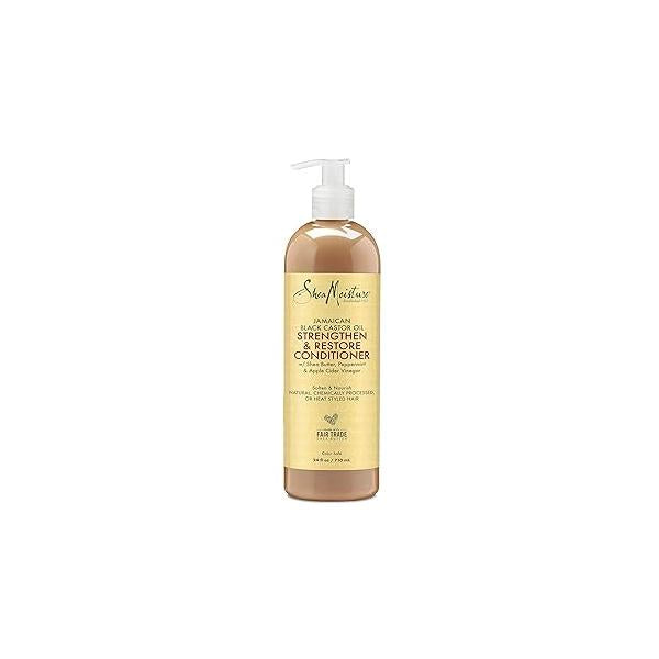 SheaMoisture Strengthen Conditioner Jamaican Black Castor Oil for Damaged Hair Cleanse 24 oz