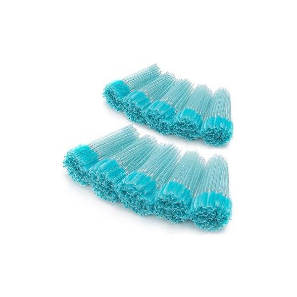 1000 Disposable Mascara Wands Eyelash Brushes Spoolies for Eyebrow Eye Lash Extension Black