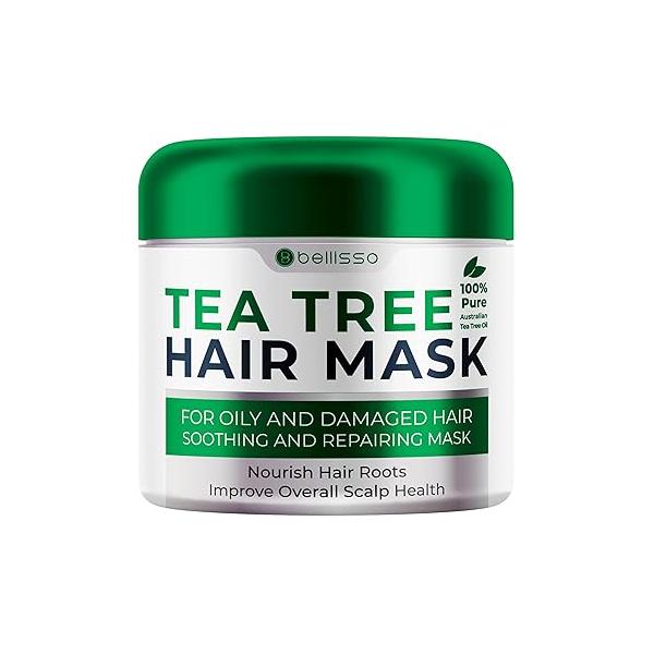Tea Tree Oil Hair Mask - Deep Conditioner Treatment for All Types Intense Hydration Care and Protein Moisture Repair Women Men.