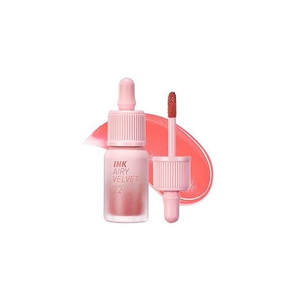 Peripera Ink Airy Velvet Lip Tint, Liquid (021 FLUFFY PEACH)