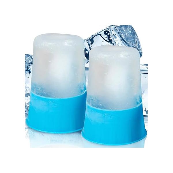 Arctic Flex Ice Cups & Roller - Portable Face Icing Tool, Silicone Massager for Skin Care, Reduces Puffiness Enhances Beauty
