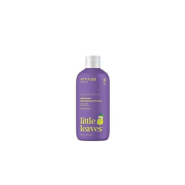 ATTITUDE Bubble Wash for Kids, EWG Verified Bath, Hair Shampoo and Body Soap, Dermatologically Tested, Plant- Mineral-Based, Vegan, Vanilla & Pear, 16 Fl Oz