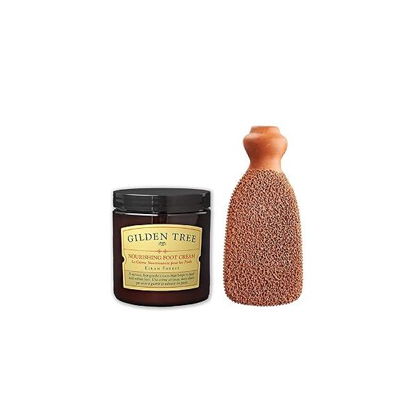 2-Sided Foot Scrubber & Nourishing Cream Bundle