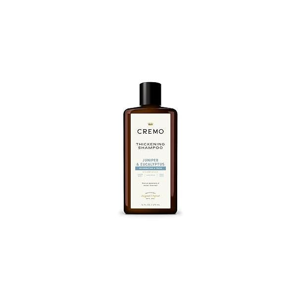 Cremo Juniper & Eucalyptus Barber Grade Thickening Shampoo, 16 Fl Oz
