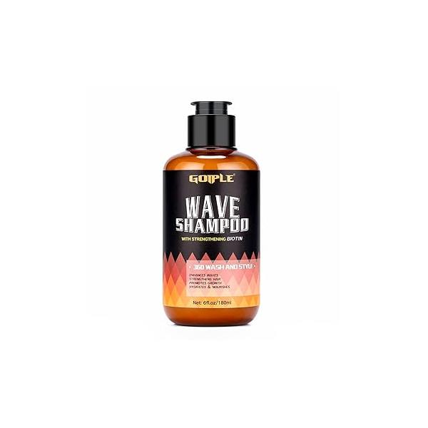 360 Waves Wash Shampoo -Wave for Black Men Wave Hydration Enhance Strenghtens Hair Promote Growth Easy Hydrate (6 FL OZ)